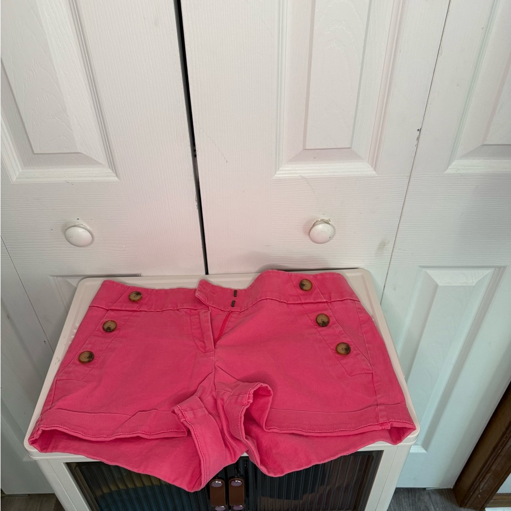 Loft Women's‎ Pink Button-Accent Shorts